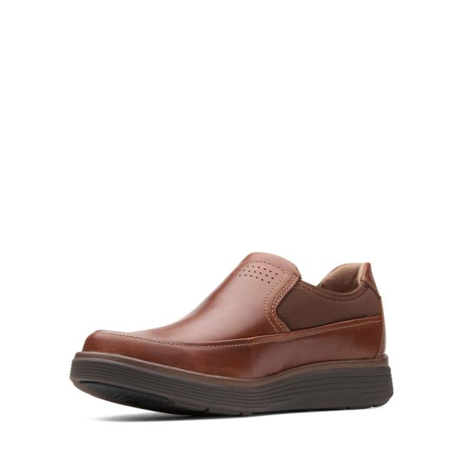 Loafers Clarks Un Abode Go Masculino Marrom Escuro | CLK106NZU