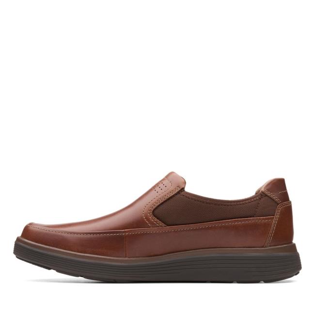 Loafers Clarks Un Abode Go Masculino Marrom Escuro | CLK106NZU