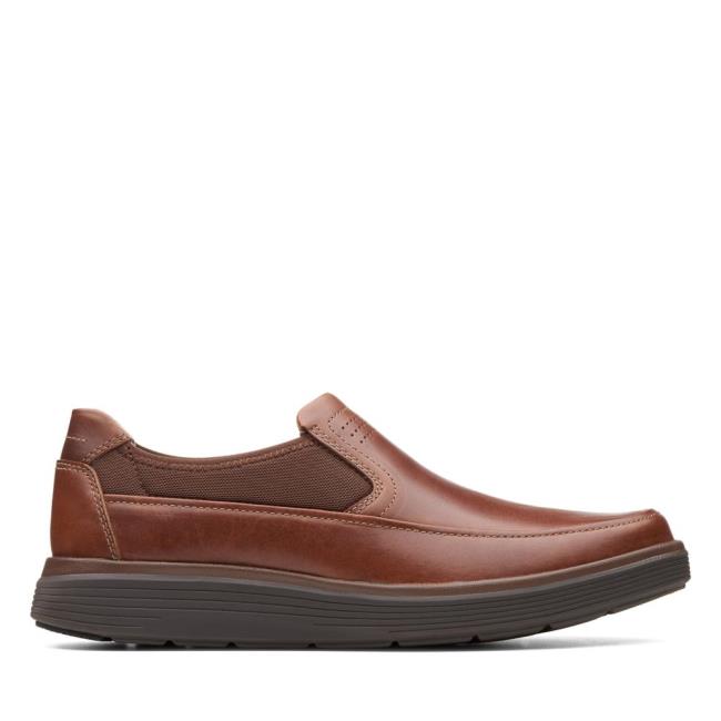 Loafers Clarks Un Abode Go Masculino Marrom Escuro | CLK106NZU