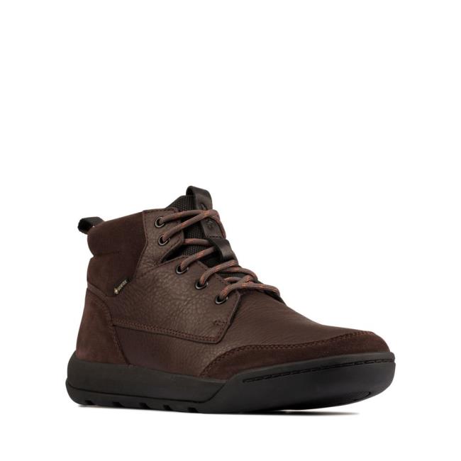 Originals Botas Clarks Ashcombe Hi GORE-TEX Masculino Marrom | CLK843KPX