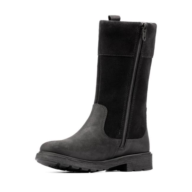 Originals Botas Clarks Astrol Hi GORE-TEX Youth Menina Pretas | CLK307USC