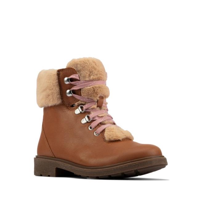 Originals Botas Clarks Astrol Hiker Kid Menina Marrom | CLK463YOF