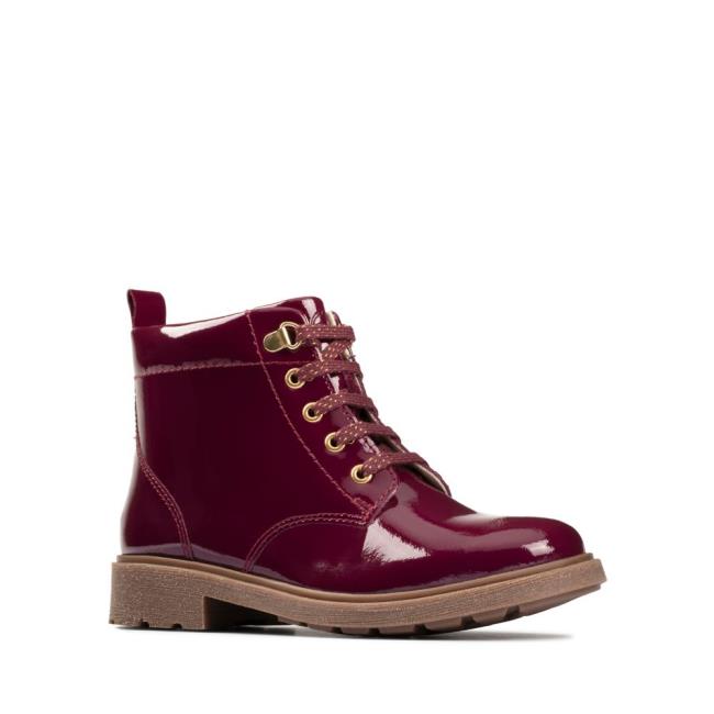 Originals Botas Clarks Astrol Renda Kid Menina Roxo | CLK394RBQ