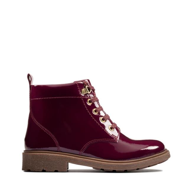 Originals Botas Clarks Astrol Renda Kid Menina Roxo | CLK394RBQ