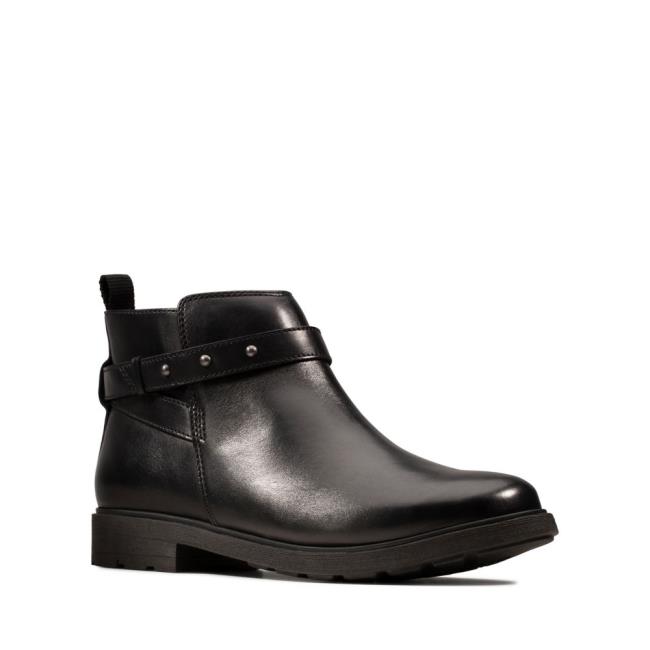 Originals Botas Clarks Astrol Soar Youth Menina Pretas | CLK723BUA