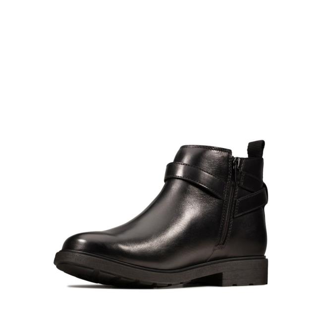 Originals Botas Clarks Astrol Soar Youth Menina Pretas | CLK723BUA