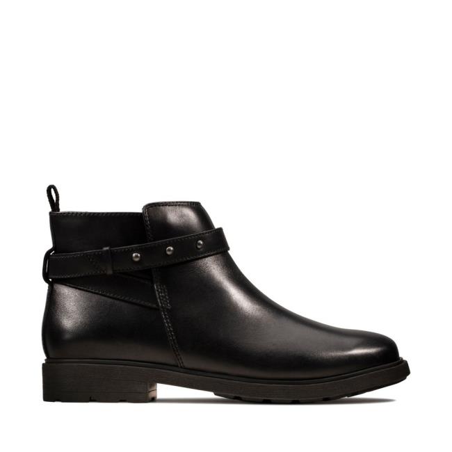 Originals Botas Clarks Astrol Soar Youth Menina Pretas | CLK723BUA