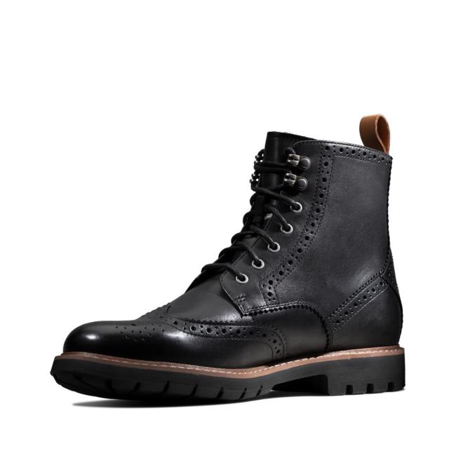 Originals Botas Clarks Batcombe Lord Masculino Pretas | CLK421TNX