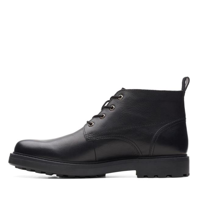 Originals Botas Clarks Chard Medio Masculino Pretas | CLK903MYO