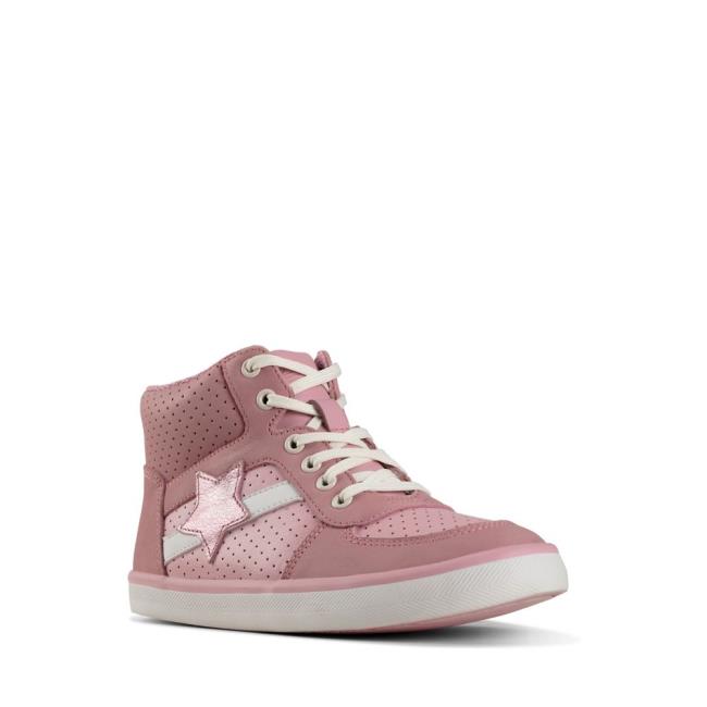 Originals Botas Clarks City Flake Kid Menino Rosa | CLK735ZYW