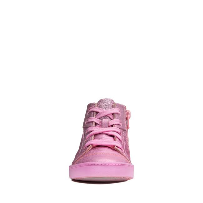 Originals Botas Clarks City Oasis Hi Kid Menina Rosa | CLK518TYW