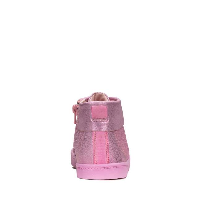 Originals Botas Clarks City Oasis Hi Kid Menina Rosa | CLK518TYW