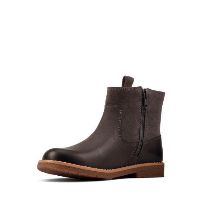 Originals Botas Clarks Comet Estilo Kid Menina Cinzentas | CLK491YDX