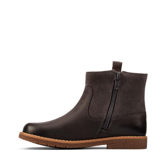 Originals Botas Clarks Comet Estilo Kid Menina Cinzentas | CLK491YDX