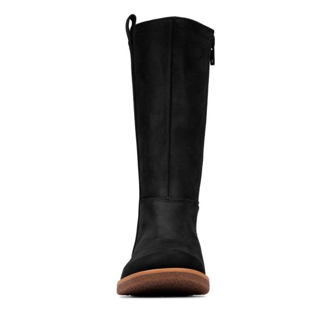 Originals Botas Clarks Comet Wild Kid Menina Pretas | CLK147RFP