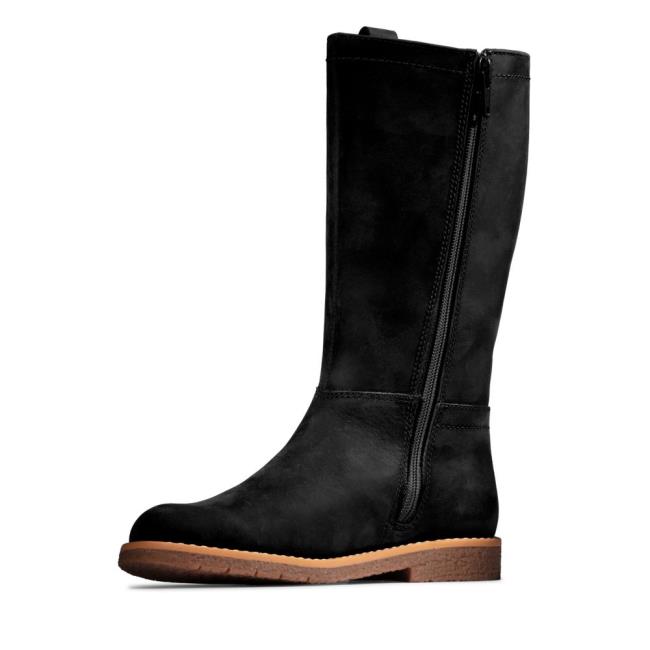 Originals Botas Clarks Comet Wild Kid Menina Pretas | CLK147RFP