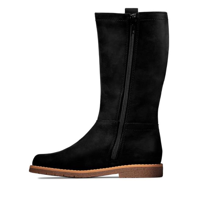 Originals Botas Clarks Comet Wild Kid Menina Pretas | CLK147RFP