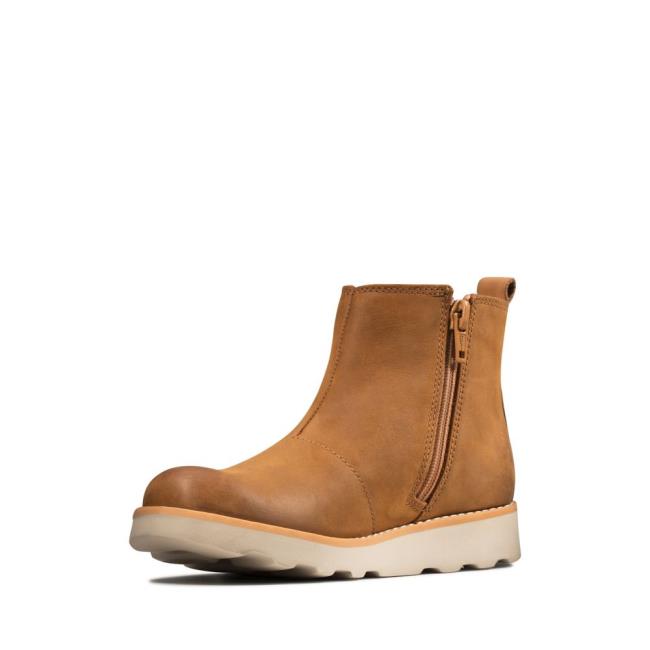 Originals Botas Clarks Crown Halo Kid Menino Marrom | CLK803HKY