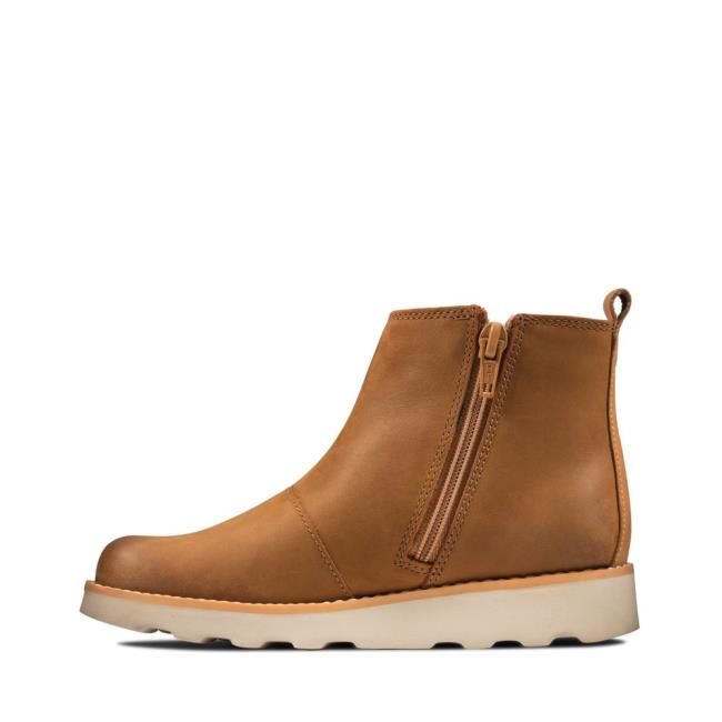 Originals Botas Clarks Crown Halo Kid Menino Marrom | CLK803HKY