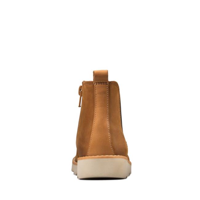 Originals Botas Clarks Crown Halo Kid Menino Marrom | CLK803HKY