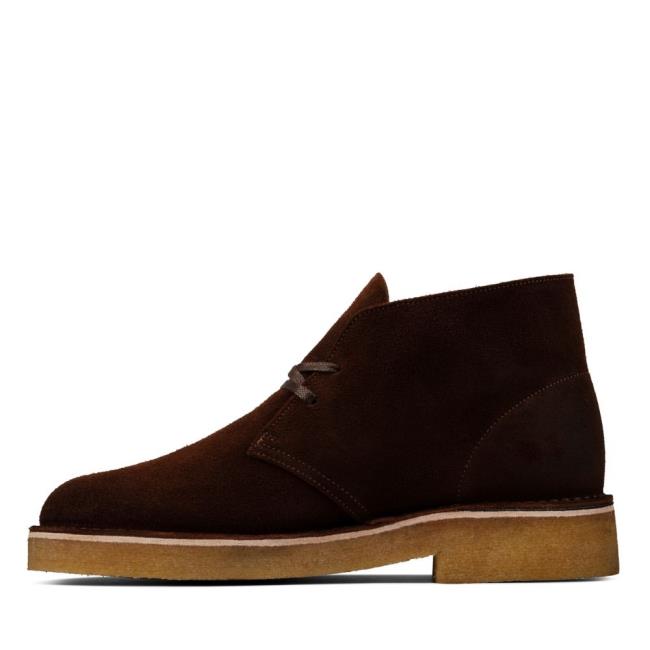 Originals Botas Clarks Desert Boot 221 Masculino Marrom Escuro | CLK471XDE