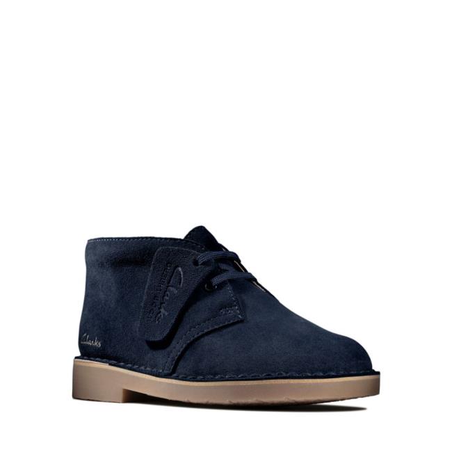 Originals Botas Clarks Desert Boot 2 Kid Menino Azul Marinho | CLK093FHB