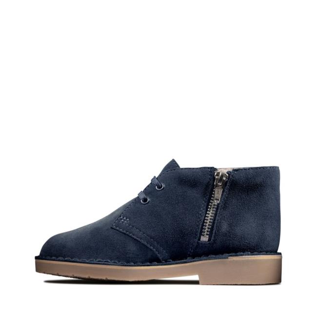 Originals Botas Clarks Desert Boot 2 Kid Menino Azul Marinho | CLK093FHB