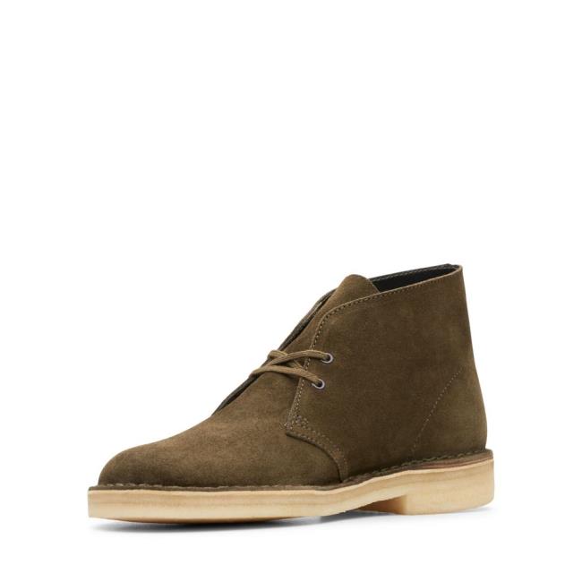 Originals Botas Clarks Desert Boot Masculino Verde Oliva Escuro | CLK286XQD