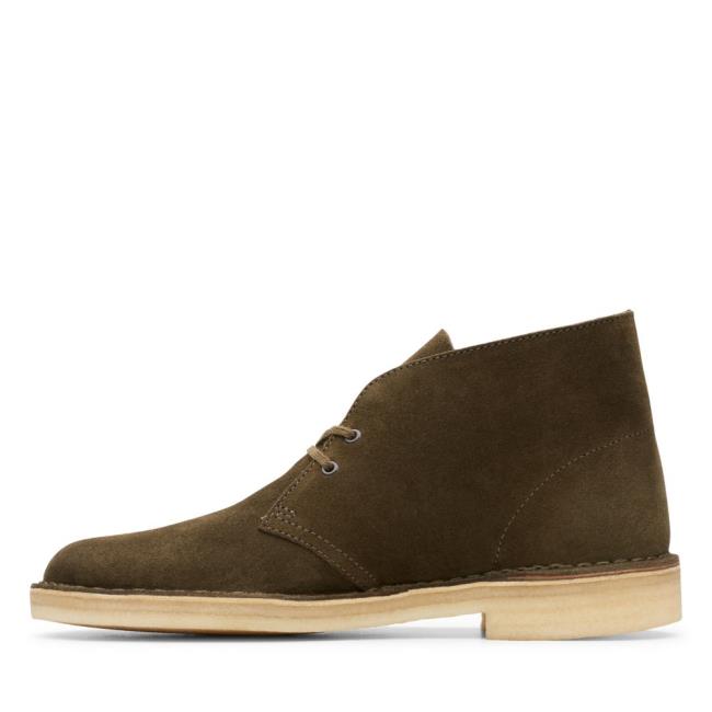 Originals Botas Clarks Desert Boot Masculino Verde Oliva Escuro | CLK286XQD