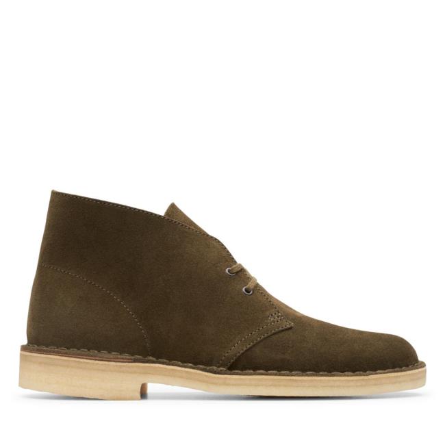 Originals Botas Clarks Desert Boot Masculino Verde Oliva Escuro | CLK286XQD