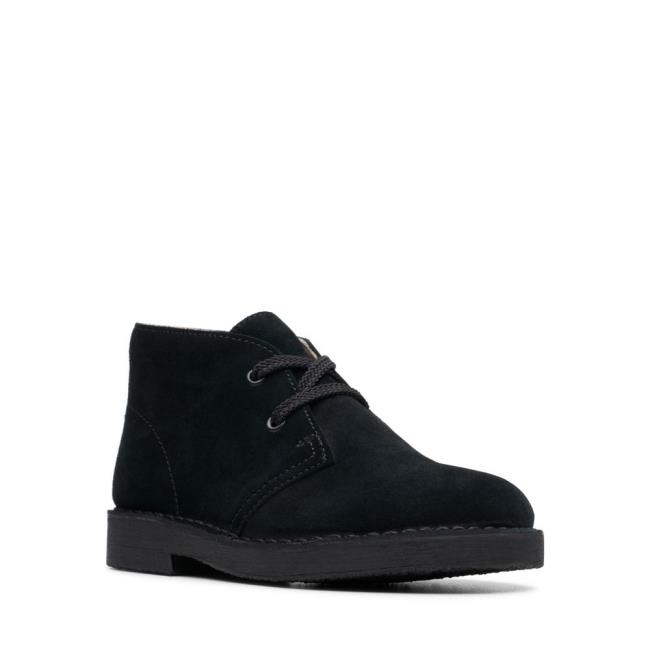 Originals Botas Clarks Desert Boot.. Menino Pretas | CLK057ANX