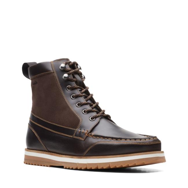 Originals Botas Clarks Durston Hi Masculino Marrom Escuro | CLK623GJI