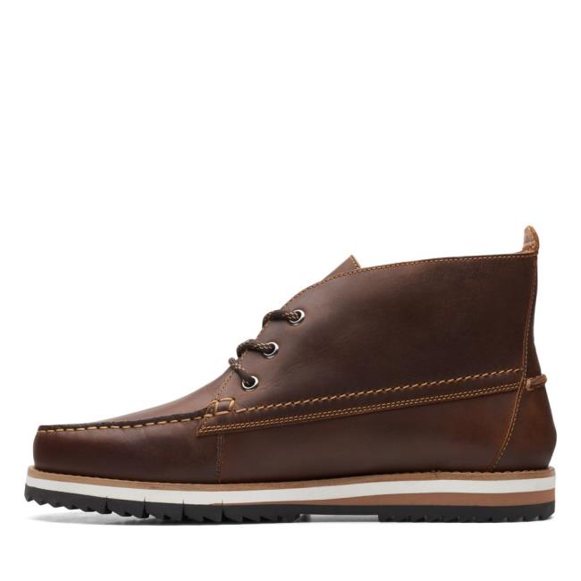 Originals Botas Clarks Durston Medio Masculino Marrom | CLK291IAY