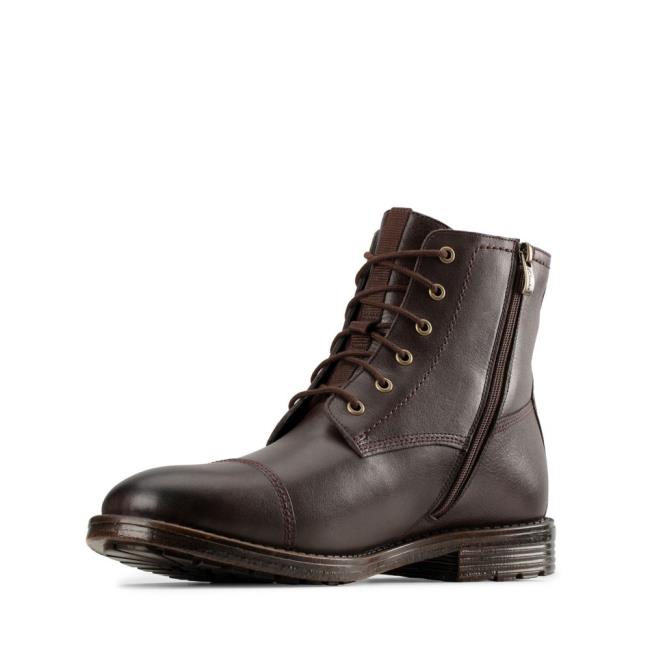 Originals Botas Clarks Foxwell Hi GORE-TEX Masculino Marrom | CLK941YWD