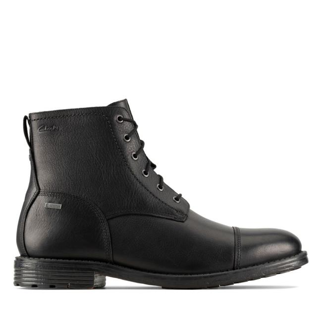 Originals Botas Clarks Foxwell Hi GORE-TEX Masculino Pretas | CLK967BHK