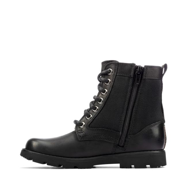 Originals Botas Clarks Heath Chard Kid Menino Pretas | CLK790EMG