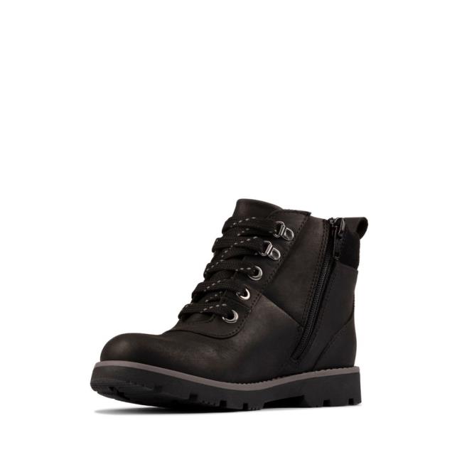 Originals Botas Clarks Heath Go GORE-TEX Kid Menino Pretas | CLK948TKF