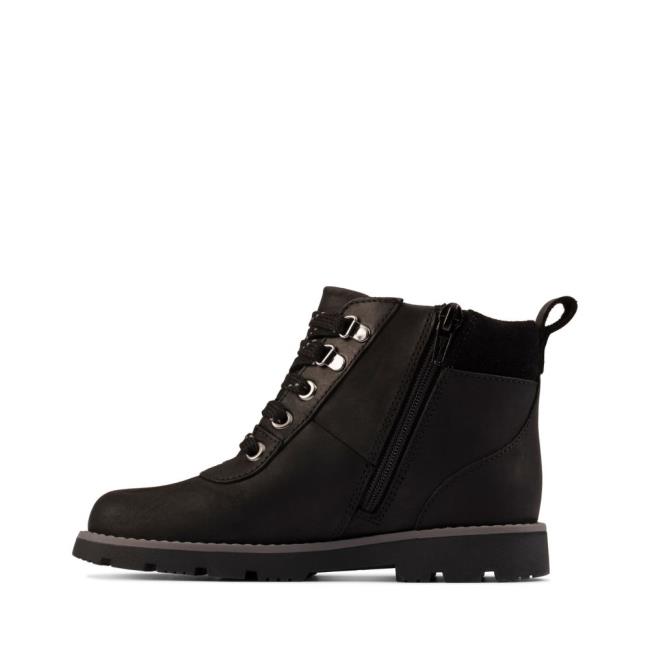 Originals Botas Clarks Heath Go GORE-TEX Kid Menino Pretas | CLK948TKF