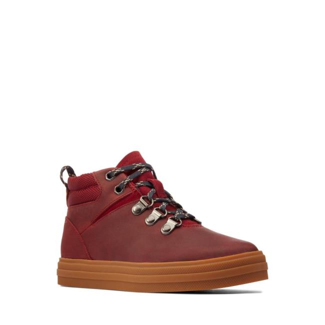 Originals Botas Clarks Nova Hike Kid Menina Bordeaux | CLK407WZX