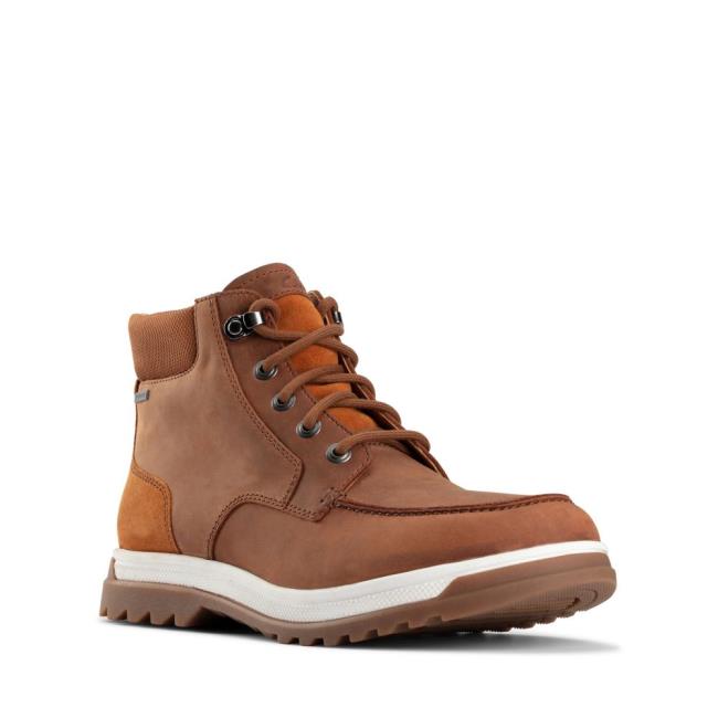 Originals Botas Clarks Ripway Hi GTX Masculino Marrom Escuro | CLK716UBC