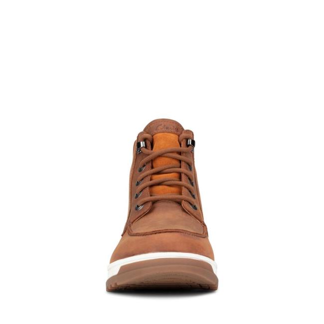 Originals Botas Clarks Ripway Hi GTX Masculino Marrom Escuro | CLK716UBC