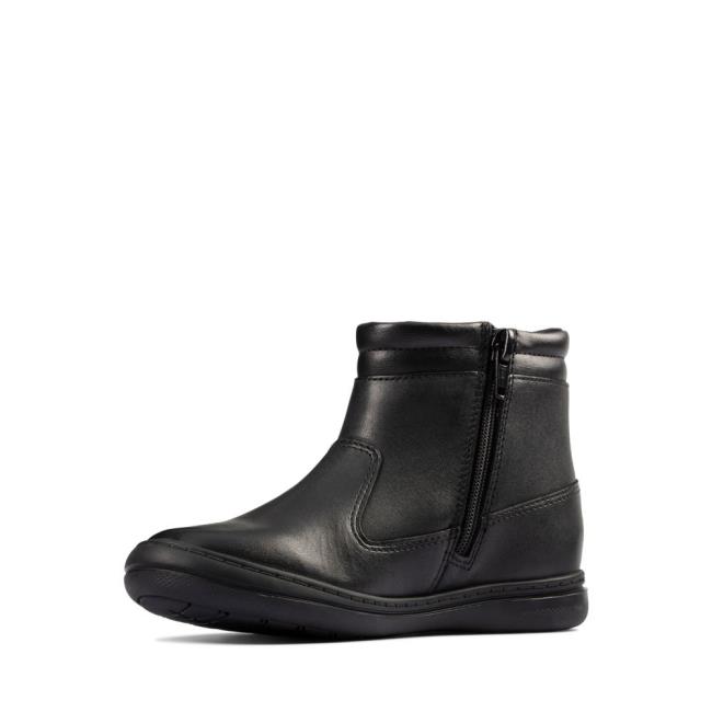 Originals Botas Clarks Scooter Go GORE-TEX Kid Menina Pretas | CLK906KFA