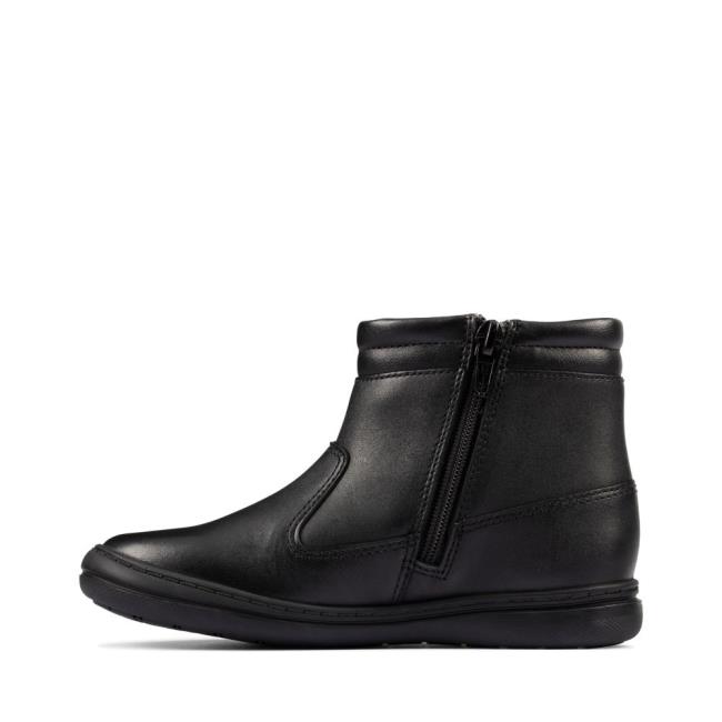 Originals Botas Clarks Scooter Go GORE-TEX Kid Menina Pretas | CLK906KFA