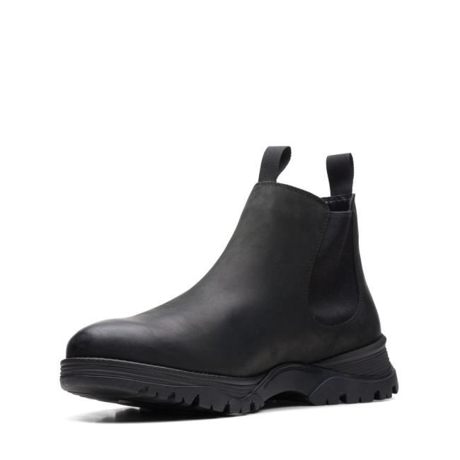 Originals Botas Clarks Topton Chelsea Masculino Pretas | CLK632AQW