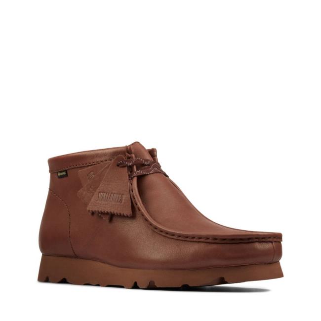 Originals Botas Clarks Wallabee Boot GORE-TEX Masculino Marrom Escuro | CLK647HXR