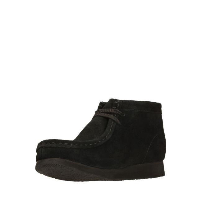 Originals Botas Clarks Wallabee Boot Menino Pretas | CLK097VQC