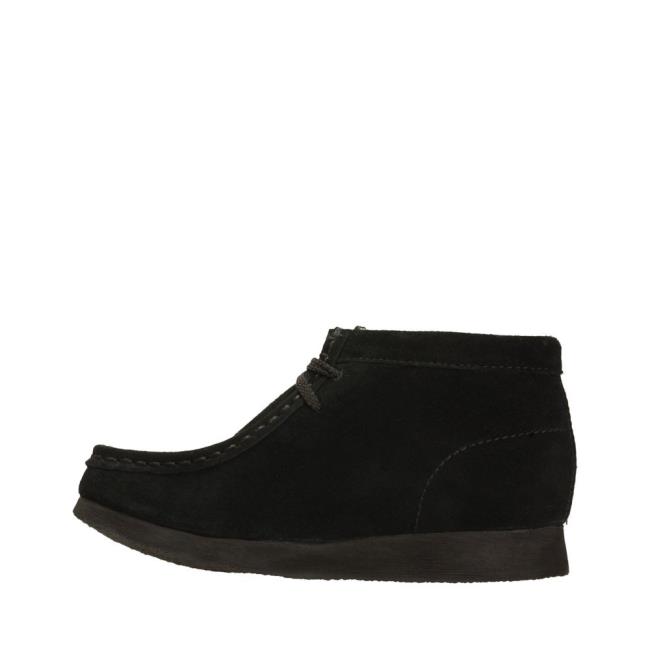 Originals Botas Clarks Wallabee Boot Menino Pretas | CLK097VQC