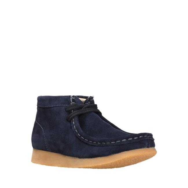 Originals Botas Clarks Wallabee Boot Menino Azul Marinho | CLK354EHM