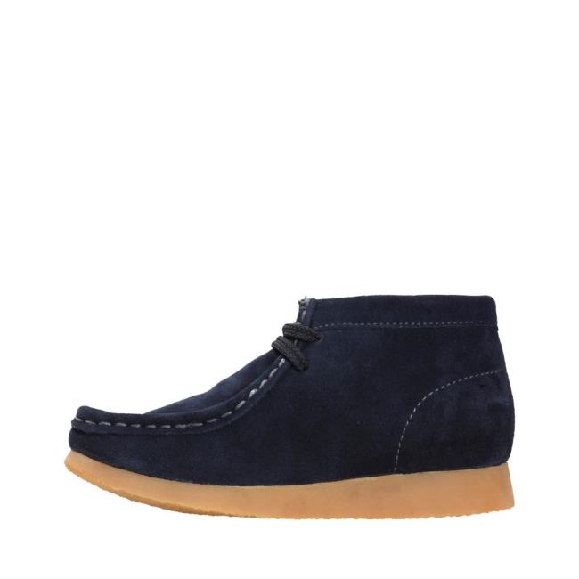 Originals Botas Clarks Wallabee Boot Menino Azul Marinho | CLK354EHM