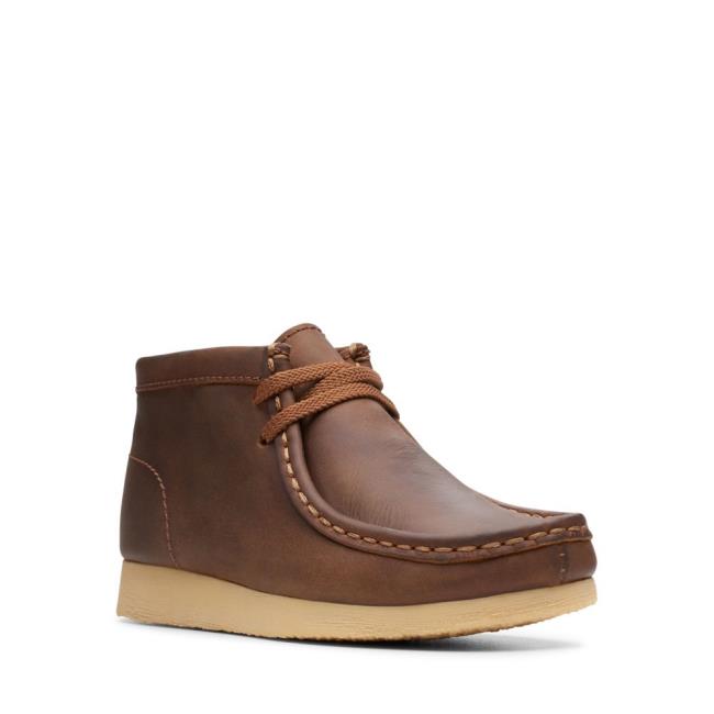 Originals Botas Clarks Wallabee Boot Menino Marrom | CLK429JZU